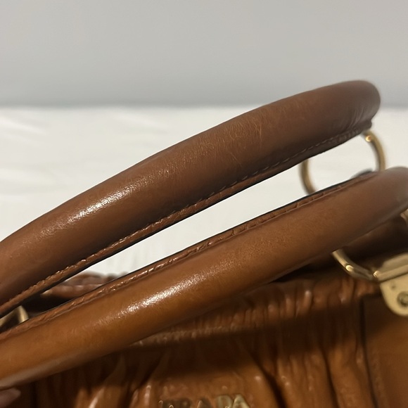 Prada Satchel Bag in British Tan color - Picture 12 of 12